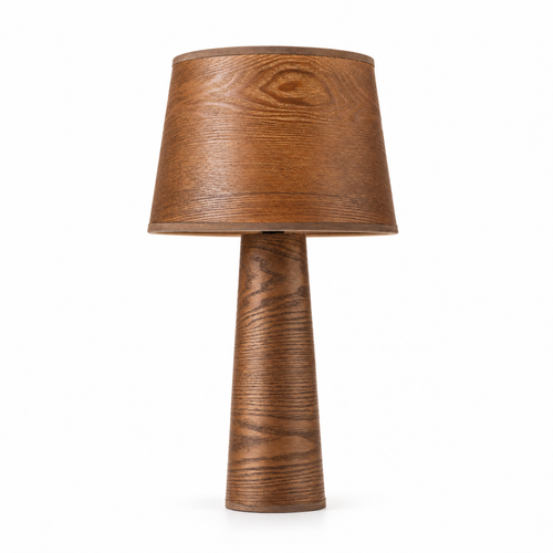 Aubra Dark Wood Table Lamp