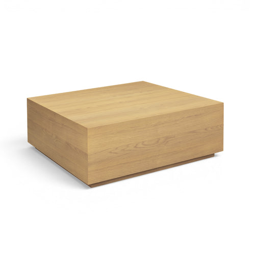 Brienne 47" Natural Oak Oversize Square Coffee Table