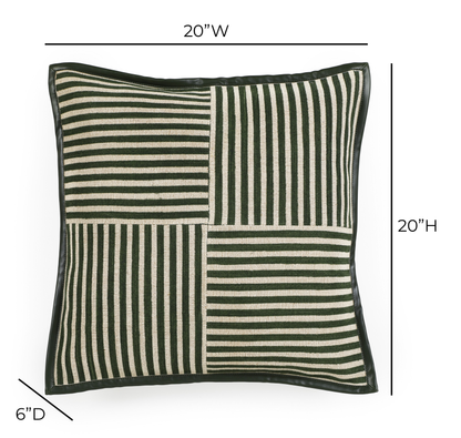 Kora 20" Cotton Jute Contract-Grade Throw Pillow